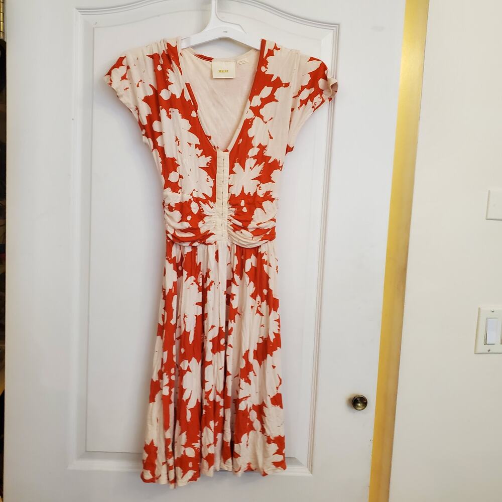 Maeve orange summer breeze dress sz XS